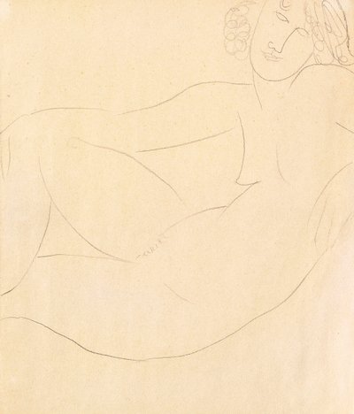 Meztelen nő hajolva, 1918 alkotó: Amedeo Modigliani