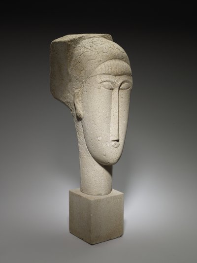 Fej, 1911-12 (mészkő) alkotó: Amedeo Modigliani