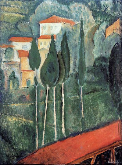 Táj, Dél-Franciaország alkotó: Amedeo Modigliani