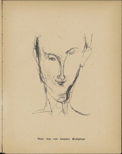 Hans Arp portréja 1886-1966, 1916. alkotó: Amedeo Modigliani