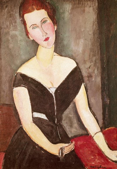 Madame Georges Van Muyden portréja, Amedeo Modigliani (1884-1920), olaj, vászon alkotó: Amedeo Modigliani
