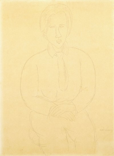 Ülő Soutine portréja, 1917 alkotó: Amedeo Modigliani