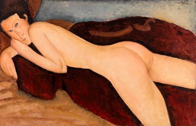 Fekvő akt a hátról (Nu couché de dos) alkotó: Amedeo Modigliani