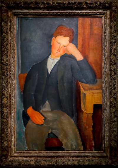 A fiatal tanítvány, 1918-1919 körül (olaj, vászon) alkotó: Amedeo Modigliani