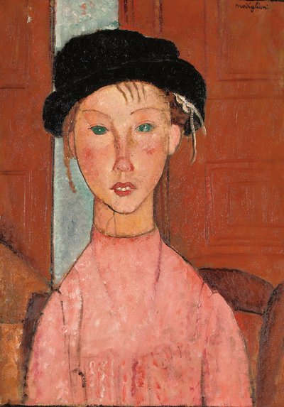 Fiatal lány barettben, 1918 alkotó: Amedeo Modigliani