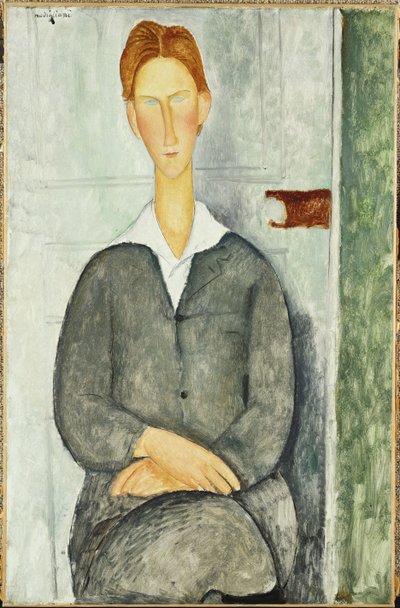 Vörös hajú fiatalember, 1919 alkotó: Amedeo Modigliani
