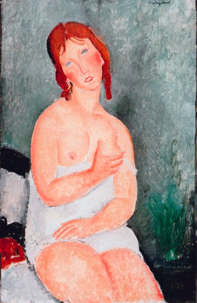 Fiatal nő ingben, 1818 alkotó: Amedeo Modigliani