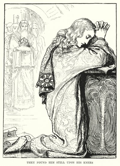 Még mindig a térdén találták (metszet) alkotó: Amelia M. (attr.to) Bowerley or Bauerle