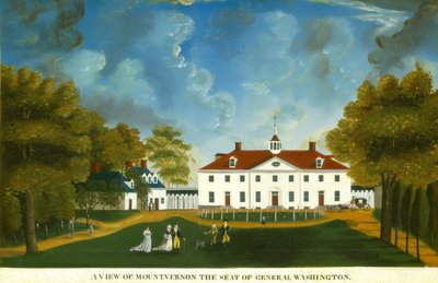 Kilátás a Mount Vernonra alkotó: American 18th Century