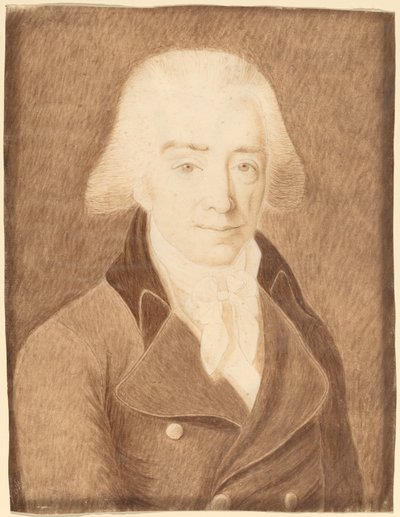 Férfi nagykabátban alkotó: American 18th Century or Possibly Joseph Badger