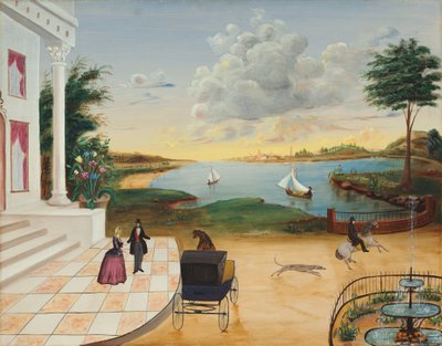 Az udvarház elhagyása alkotó: American 19th Century