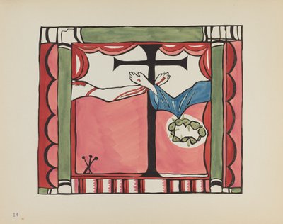 14. tábla: Főoltárkép, Chimayo: A „Spanish Colonial Designs of New Mexico” portfólióból alkotó: American 20th Century