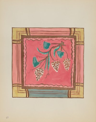 17. tábla: Szőlő, Oltártábla: A „Spanish Colonial Designs of New Mexico” portfólióból alkotó: American 20th Century