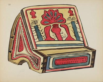 18. tábla: Reading Stand, Llano: A „Spanish Colonial Designs of New Mexico” portfólióból alkotó: American 20th Century