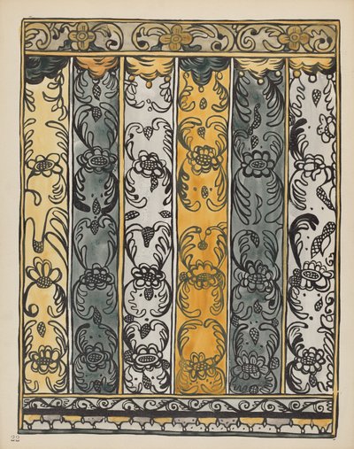 22. tábla: Fali dekoráció, Laguna: A „Spanish Colonial Designs of New Mexico” portfólióból alkotó: American 20th Century