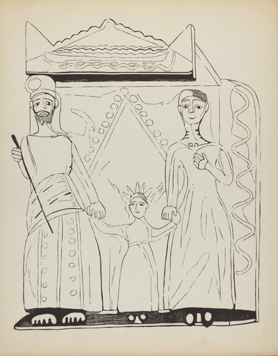28. tábla: A Szent Család: „Új-Mexikó spanyol gyarmati tervei” portfólióból alkotó: American 20th Century