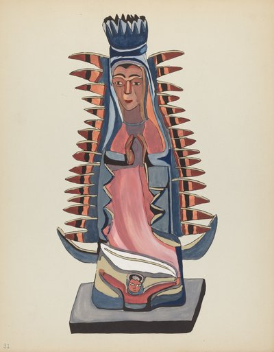 31. tábla: Guadalupe-i Szűzanya: A „Spanish Colonial Designs of New Mexico” portfólióból alkotó: American 20th Century