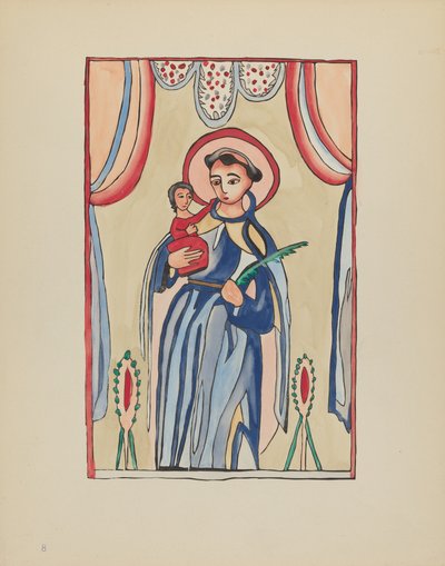 8. tábla: Páduai Szent Antal: A „Spanish Colonial Designs of New Mexico” portfólióból alkotó: American 20th Century