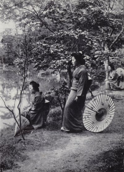 Nyugodt elvonulás a tó mellett, Kinkakuji kolostor (f/w fotó) alkotó: American Photographer (after)