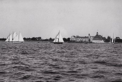 Kalifornia: San Diego, Hotel Del Coronado a San Diego-öbölben, Kalifornia egyik legkedveltebb egész éves szórakozóhelye (f/w fotó) alkotó: American Photographer (after)