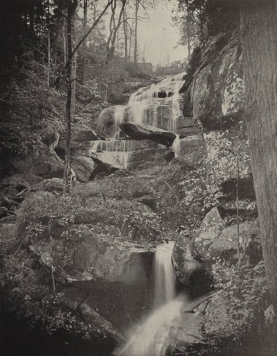 Fall Creek Cascade, Észak-Karolina (f/w fotó) alkotó: American Photographer (after)