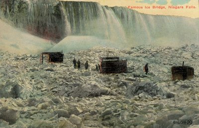 Híres jéghíd a Niagara-vízesésnél, New York, USA (színes fotó) alkotó: American Photographer (after)