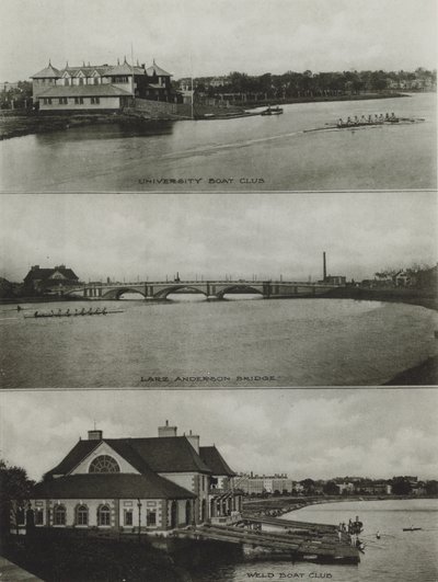 Harvard Egyetem: University Boat Club, Larz Anderson Bridge, Weld Boat Club (f/w fotó) alkotó: American Photographer (after)