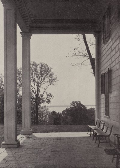 Mount Vernon: East Portico (f/w fotó) alkotó: American Photographer (after)