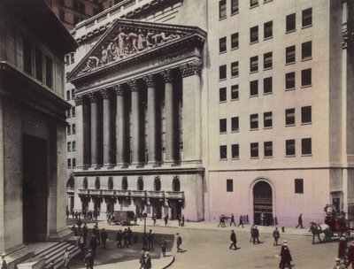 New York: J P Morgan és Társa; New York-i tőzsde (fotó) alkotó: American Photographer (after)