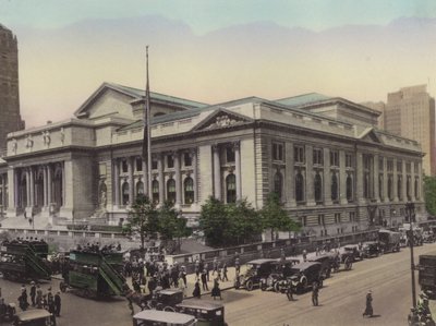 New York: Public Library, Fifth Avenue és West 42nd Street (fotó) alkotó: American Photographer (after)