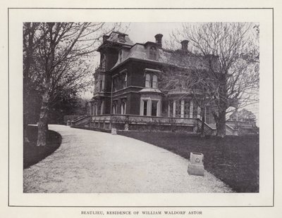Newport, Rhode Island: Beaulieu, William Waldorf Astor rezidenciája (f/w fotó) alkotó: American Photographer (after)