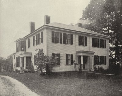 Old Emerson House, Concord, Massachusetts (f/w fotó) alkotó: American Photographer (after)