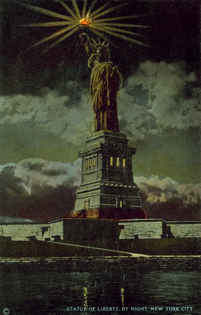 Szabadság-szobor, New York City, New York, USA (színes fotó) alkotó: American Photographer (after)