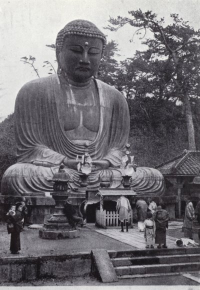 A Nagy Bronz Buddha, hat évszázada tisztelték (f/w fotó) alkotó: American Photographer (after)