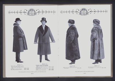 Kétoldalas terjedelem a Theatre of Fur Fashion című filmből (f/w fotó) alkotó: American Photographer (after)