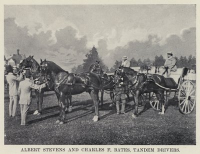 Albert Stevens és Charles F Bates, Tandem Drivers (f/w fotó) alkotó: American Photographer