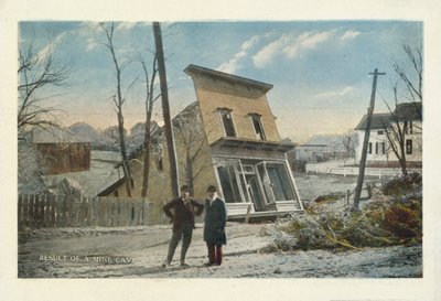 Amerikai szénbányászat: (színes fotó): egy bányabarlang eredménye (színes fotó) alkotó: American Photographer