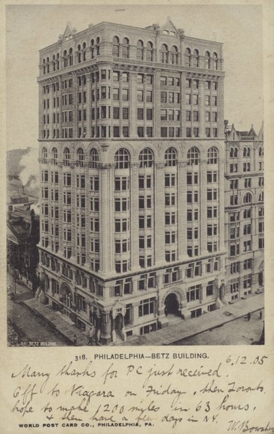 Betz Building, Philadelphia, Pennsylvania alkotó: American Photographer
