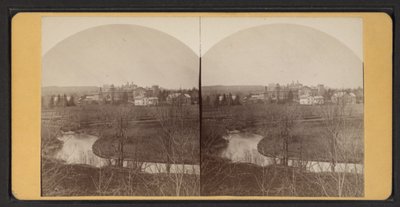 Háziépületek madártávlatból, 1870 körül (f/w fotó) alkotó: American Photographer
