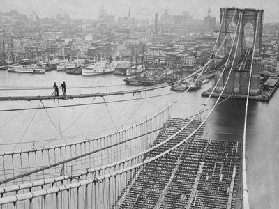 Brooklyn híd, 1883 alkotó: American Photographer