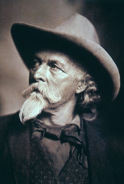 Buffalo Bill (1846-1917) utolsó éveiben (f/w fotó) alkotó: American Photographer