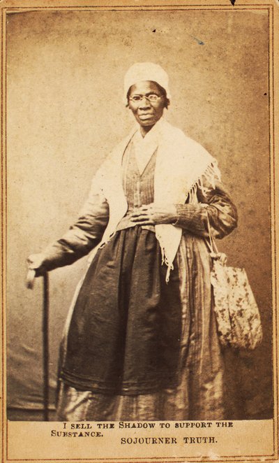 Carte de visite of Sojourner Truth, 1864 alkotó: American Photographer