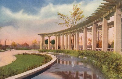 Chicago: Pergola a Douglas Parkban (színes fotó) alkotó: American Photographer