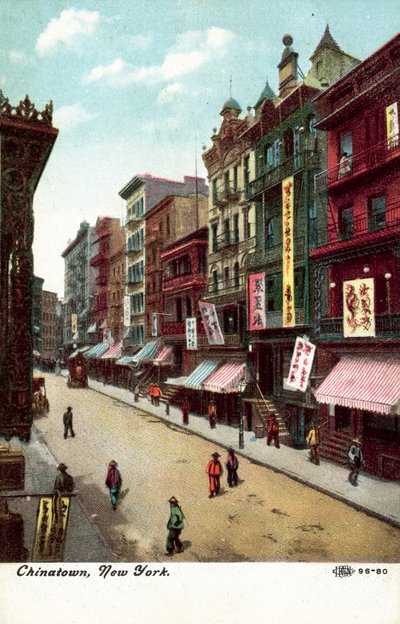 China Town, New York, USA (fekete-fehér fotó) alkotó: American Photographer