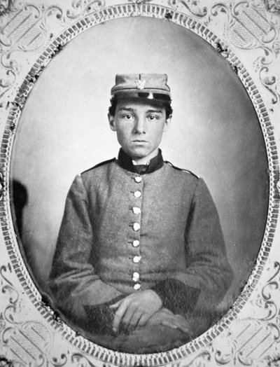 Edwin Tennison, a Konföderációs Hadsereg katona (f/w fotó) alkotó: American Photographer