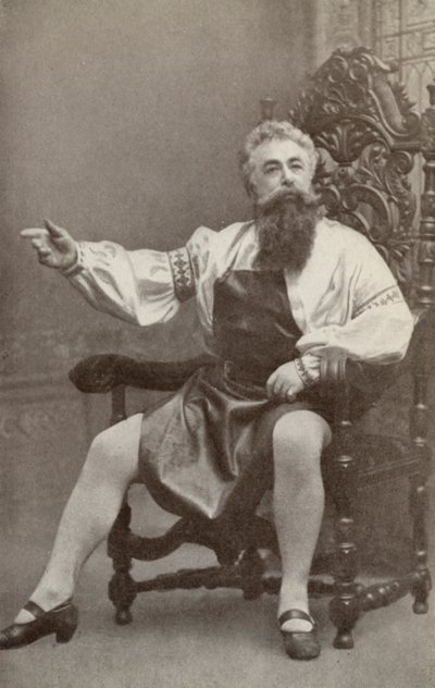 Emil Fischer, mint Hans Sachs, a "Die Meistersinger Von Nurnburg"-ban (fekete-fehér fotó) alkotó: American Photographer