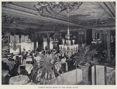 A Hotel Savoy híres étkezője (f/w fotó) alkotó: American Photographer