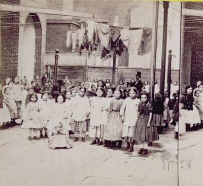 Female Guardian Society, Home for the Friendless, 29th Street, New York, 1864. július 4. alkotó: American Photographer