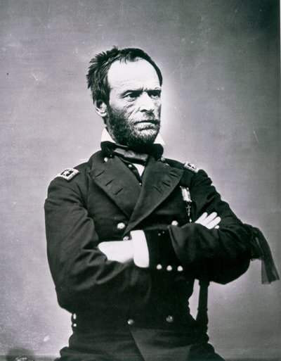 William T. Sherman tábornok (1820-91) (fekete-fehér fénykép) alkotó: American Photographer