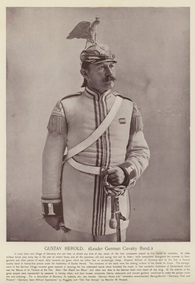 Gustav Herold, a német lovassági zenekar vezetője alkotó: American Photographer